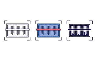 Barcode-Vektorsymbol vektor