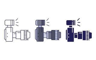 DSLR-Kamera-Vektorsymbol vektor