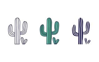 Kaktus Pflanze Vektor Symbol