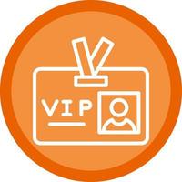 VIP-Pass-Vektor-Icon-Design vektor