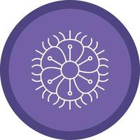gesäumtes Dianthus-Vektor-Icon-Design vektor