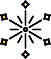 Feuerwerk-Vektor-Icon-Design vektor