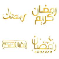 Arabisch Kalligraphie Vektor Illustration zum feiern golden Ramadan karem.