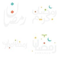 elegant ramadan kareem vektor illustration med islamic arabicum kalligrafi design.