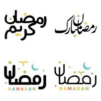 elegant ramadan kareem kalligrafi för islamic månad av fasta. arabicum logotyp design. vektor