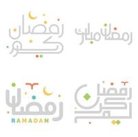 elegant Vektor Illustration von Ramadan kareem mit islamisch Arabisch Kalligraphie.