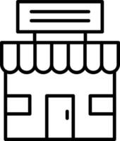 Shop-Vektor-Symbol vektor