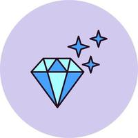 glänzend Diamant Vektor Symbol