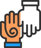 Handmassage-Vektor-Icon-Design vektor