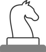 Pferd Schach Stück Vektor Symbol