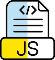 Javascript-Datei-Vektor-Icon-Design vektor