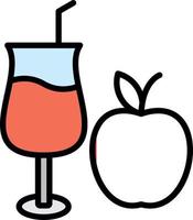 äpple juice vektor ikon design