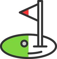 Golf-Vektor-Icon-Design vektor