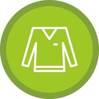 Langarm-Shirt-Vektor-Icon-Design vektor