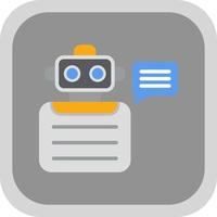 Roboter-Berater-Vektor-Icon-Design vektor