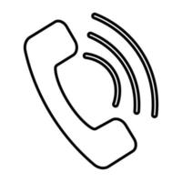 Telefonsymbol im trendigen flachen Stil isoliert auf weißem Hintergrund. Telefonsymbol. Vektor-Illustration. vektor