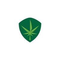 einzigartig Schild Marihuana Symbol Logo vektor