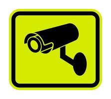 videoövervakningsikon. CCTV -kamera. vektor