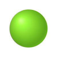 3d grön cirkel boll, vektor illustration. eps10