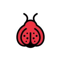 Marienkäfer Insekt Schönheit kreativ Logo vektor