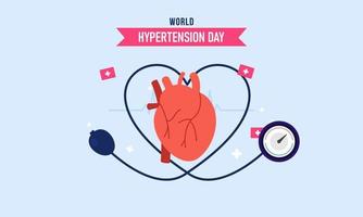 Welt Hypertonie Tag Illustration Vektor
