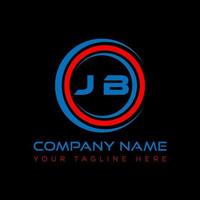 jb Brief Logo kreativ Design. jb einzigartig Design. vektor