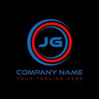 jg Brief Logo kreativ Design. jg einzigartig Design. vektor