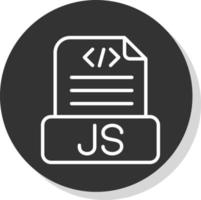 Javascript-Datei-Vektor-Icon-Design vektor