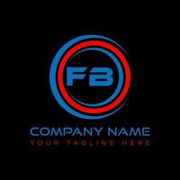 fb Brief Logo kreativ Design. fb einzigartig Design. vektor