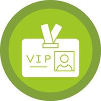 VIP-Pass-Vektor-Icon-Design vektor