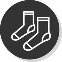 Socken-Vektor-Icon-Design vektor