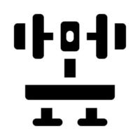 Hantel Symbol zum Ihre Webseite, Handy, Mobiltelefon, Präsentation, und Logo Design. vektor