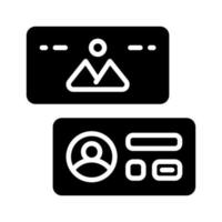 Geschäft Karte Symbol zum Ihre Webseite, Handy, Mobiltelefon, Präsentation, und Logo Design. vektor