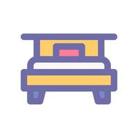 Bett Symbol zum Ihre Webseite Design, Logo, Anwendung, ui. vektor