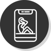 sitzen Sie oben Vektor-Icon-Design vektor