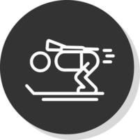 Biathlon-Vektor-Icon-Design vektor