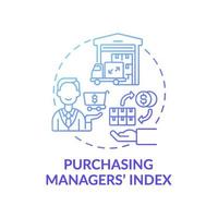 Einkaufsmanager-Indexkonzeptsymbol vektor