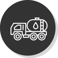 Öltanker-Vektor-Icon-Design vektor