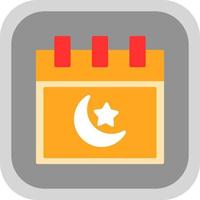 islamischer Kalender-Vektor-Icon-Design vektor