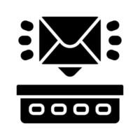 Posteingangssymbol für Ihre Website, Ihr Handy, Ihre Präsentation und Ihr Logo-Design. vektor