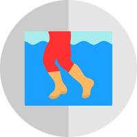 Aqua-Jogging-Vektor-Icon-Design vektor