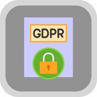 gdpr-Politik-Vektor-Icon-Design vektor