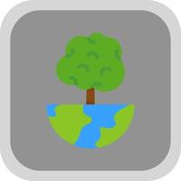 Welt Bäume Vektor-Icon-Design vektor