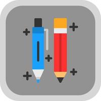 Stift und Bleistift-Vektor-Icon-Design vektor