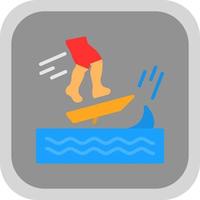 Skimboarding-Vektor-Icon-Design vektor