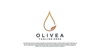 olivea logotyp design med enkel begrepp premie vektor del 1