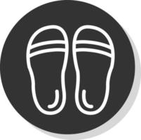 Pantoffel-Vektor-Icon-Design vektor
