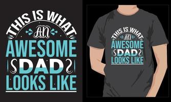 Vektor Vaters Tag Typografie T-Shirt Design. kostenlos Vektor