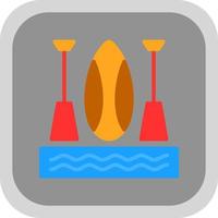 Paddleboarding-Vektor-Icon-Design vektor