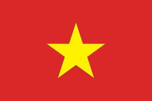 Vektor Flagge von Vietnam Standard Format